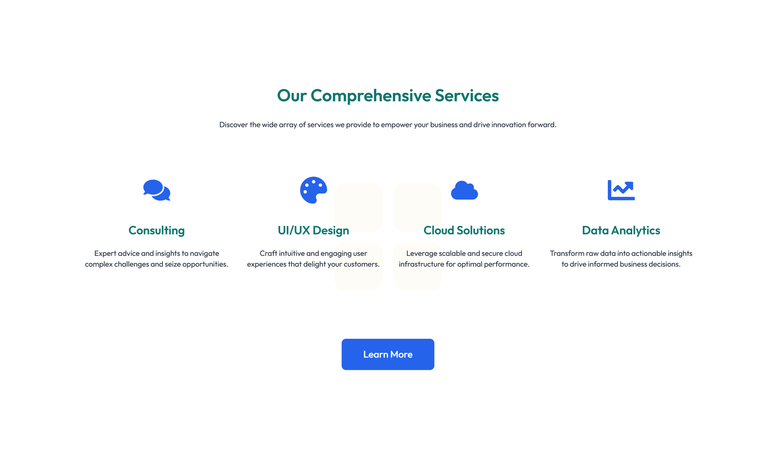 Screenshot of Service Layout Style 6 4 - Elementor Services Sections component