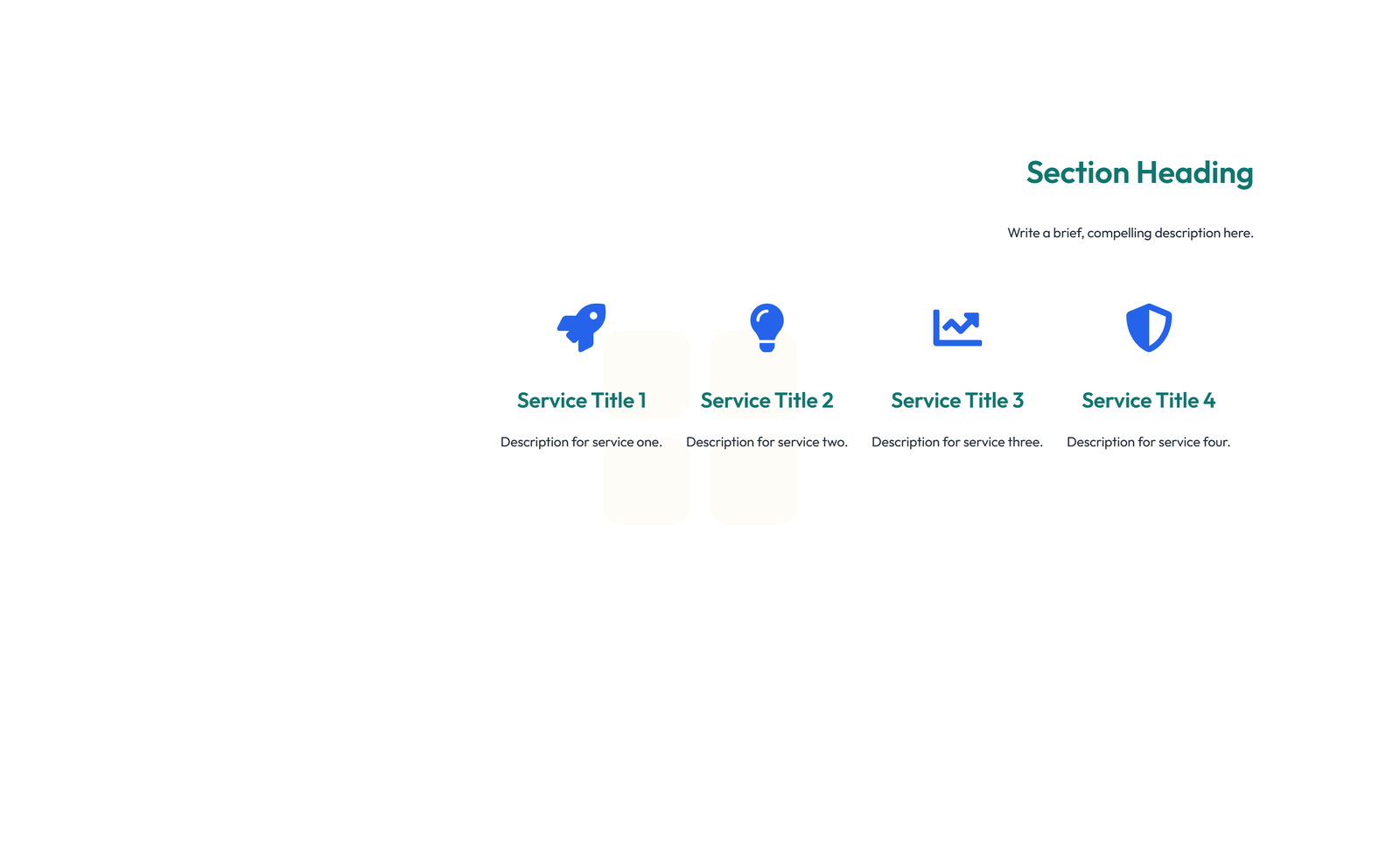 Screenshot of Service Layout Style 3 7 - Elementor Services Sections component