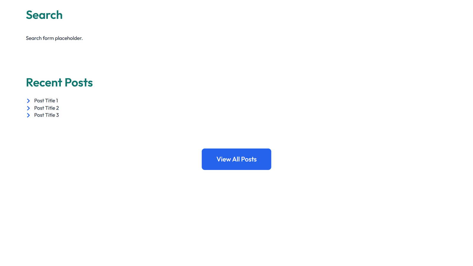 Screenshot of Sidebar Layout Style 2 - Elementor Sidebars component