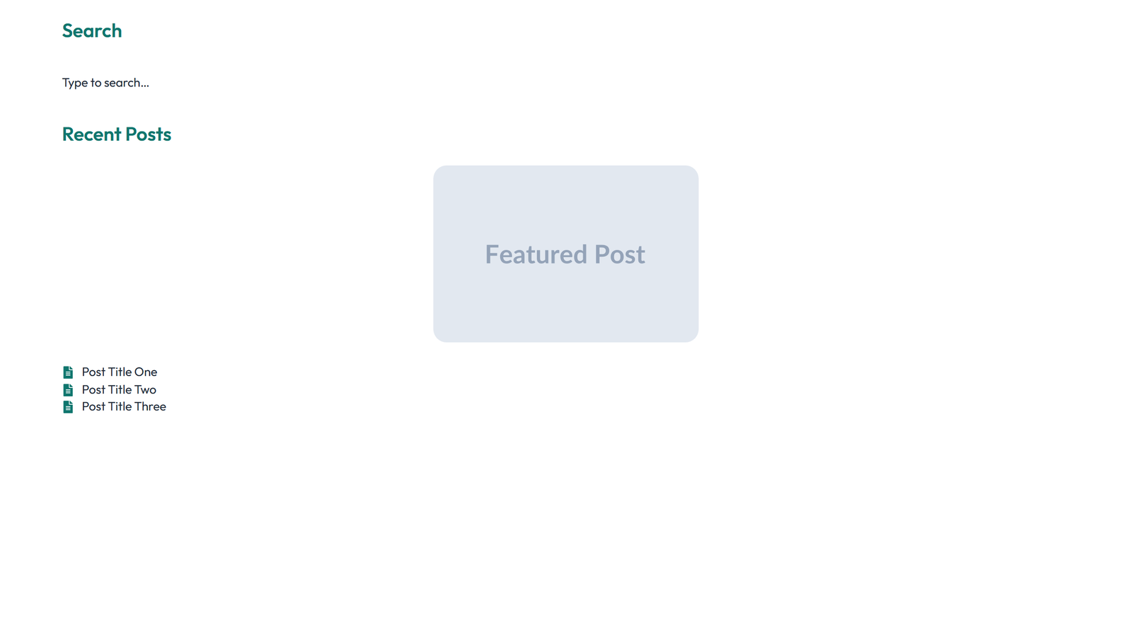 Sidebar Layout Style 4 - Elementor component