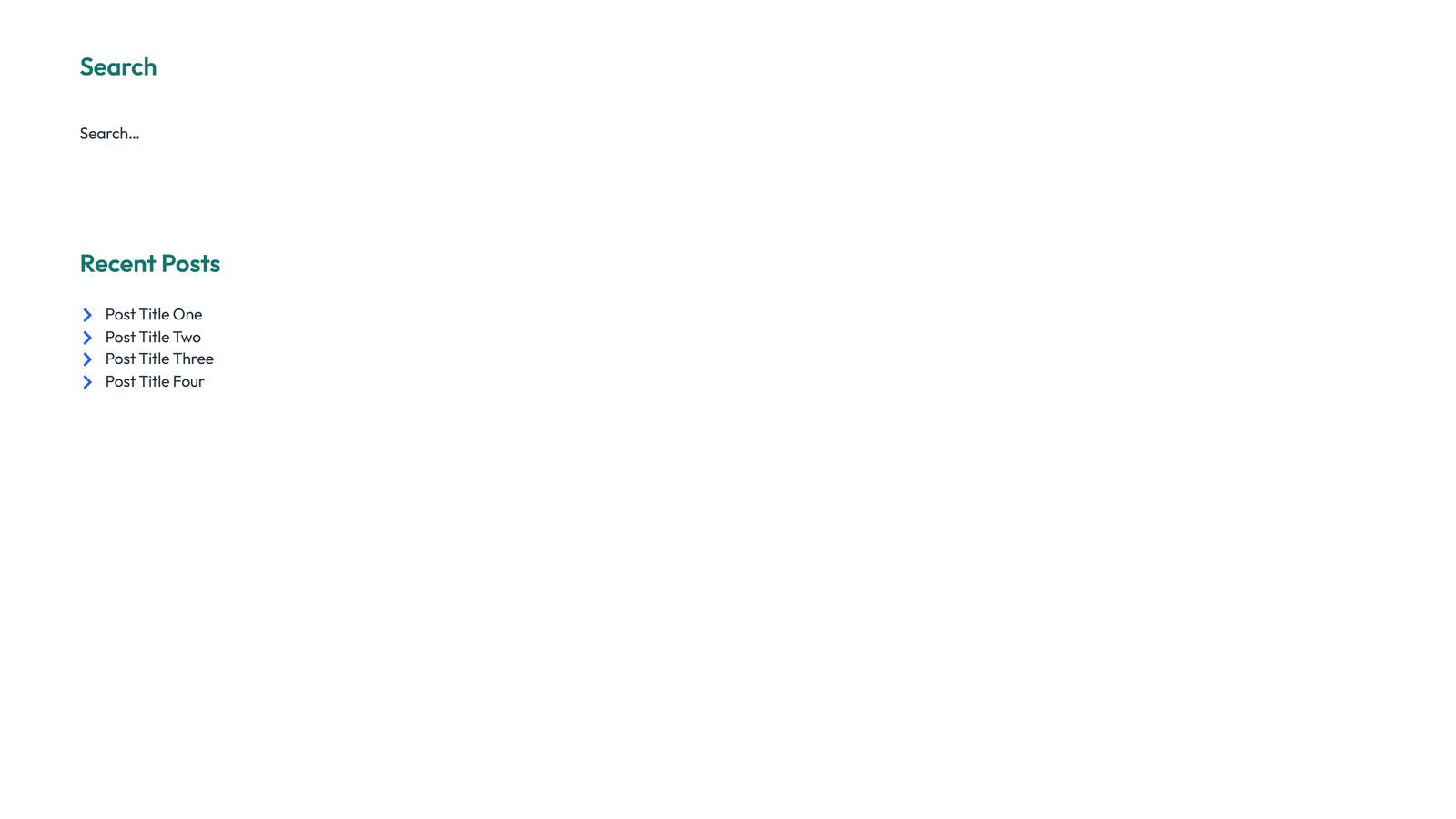 Screenshot of Sidebar Layout Style 1 2 - Elementor Sidebars component