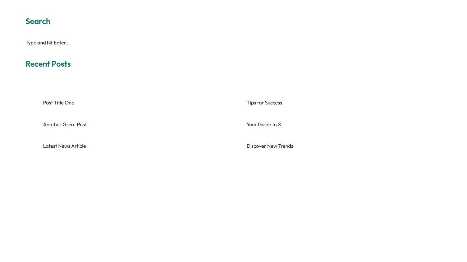 Screenshot of Sidebar Layout Style 2 2 - Elementor Sidebars component