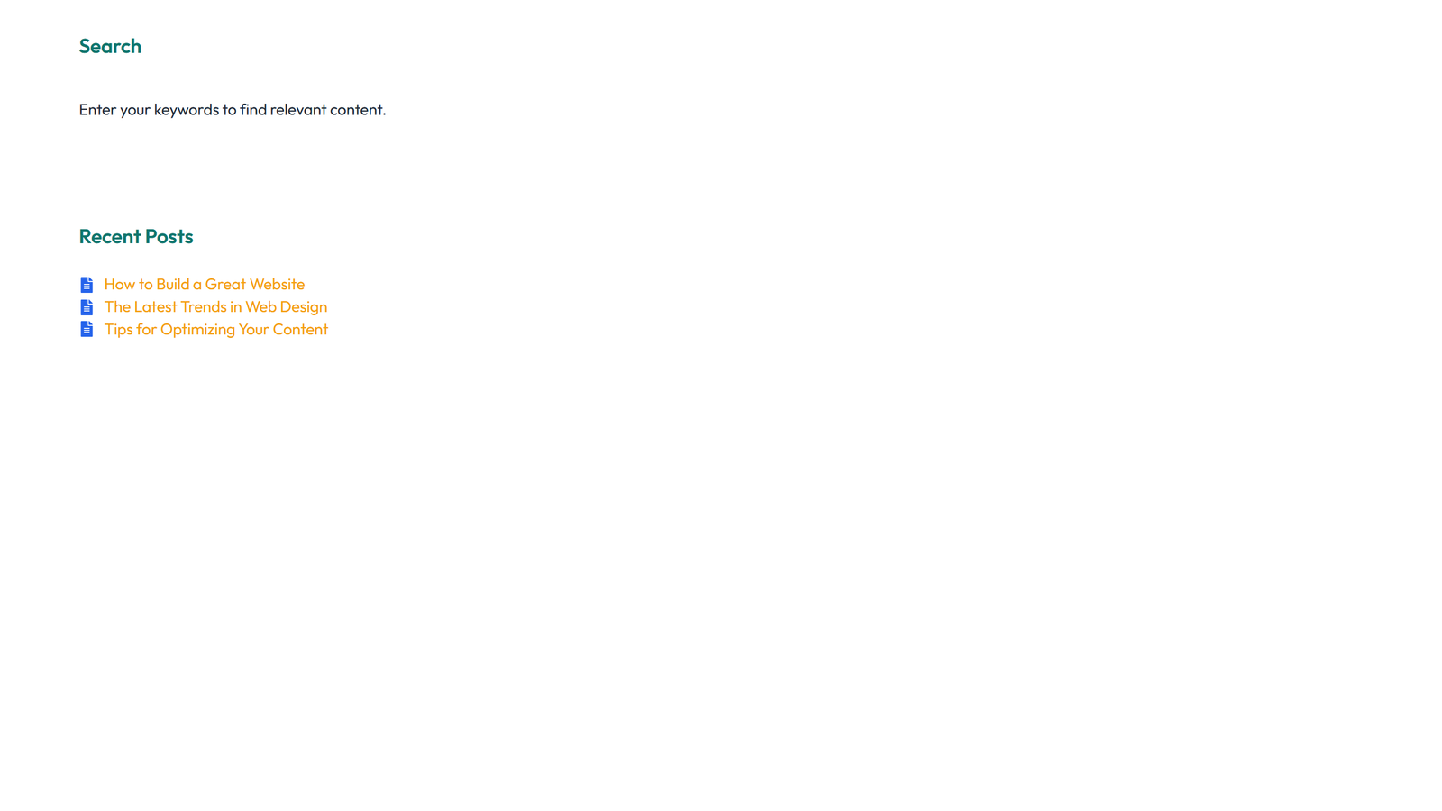 Screenshot of Sidebar Layout Style 4 2 - Elementor Sidebars component