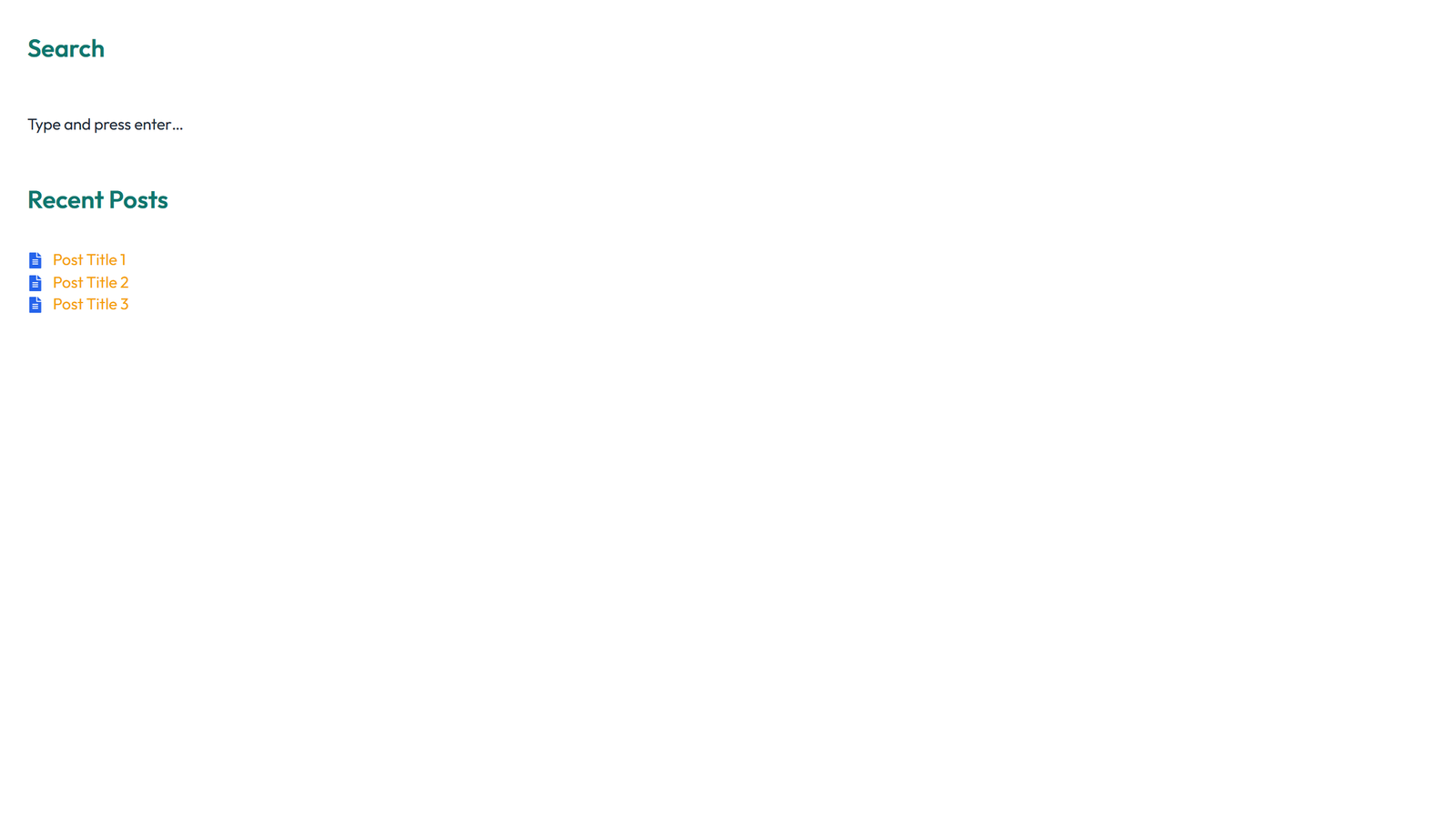 Screenshot of Sidebar Layout Style 5 2 - Elementor Sidebars component