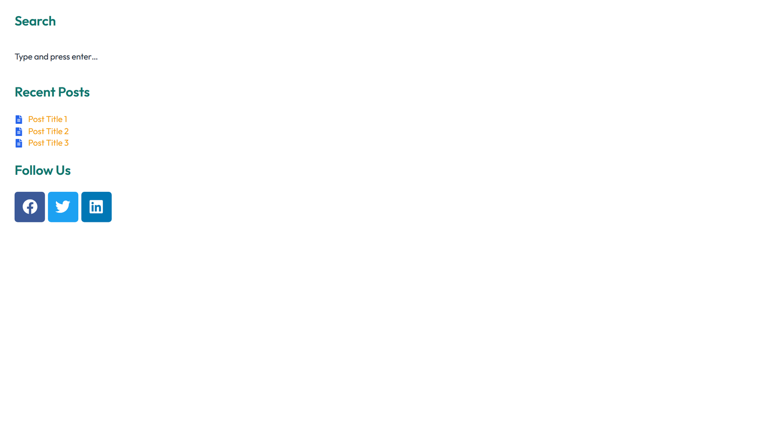 Screenshot of Sidebar Layout Style 6 2 - Elementor Sidebars component