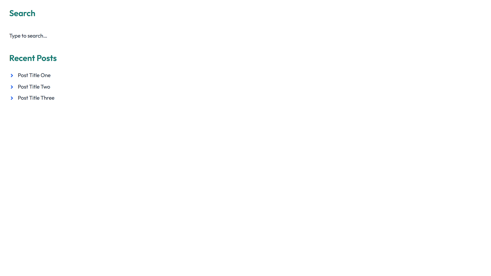 Screenshot of Sidebar Layout Style 2 3 - Elementor Sidebars component