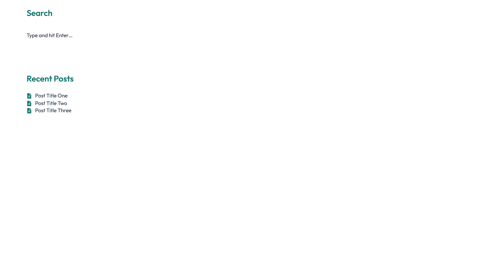 Screenshot of Sidebar Layout Style 3 4 - Elementor Sidebars component