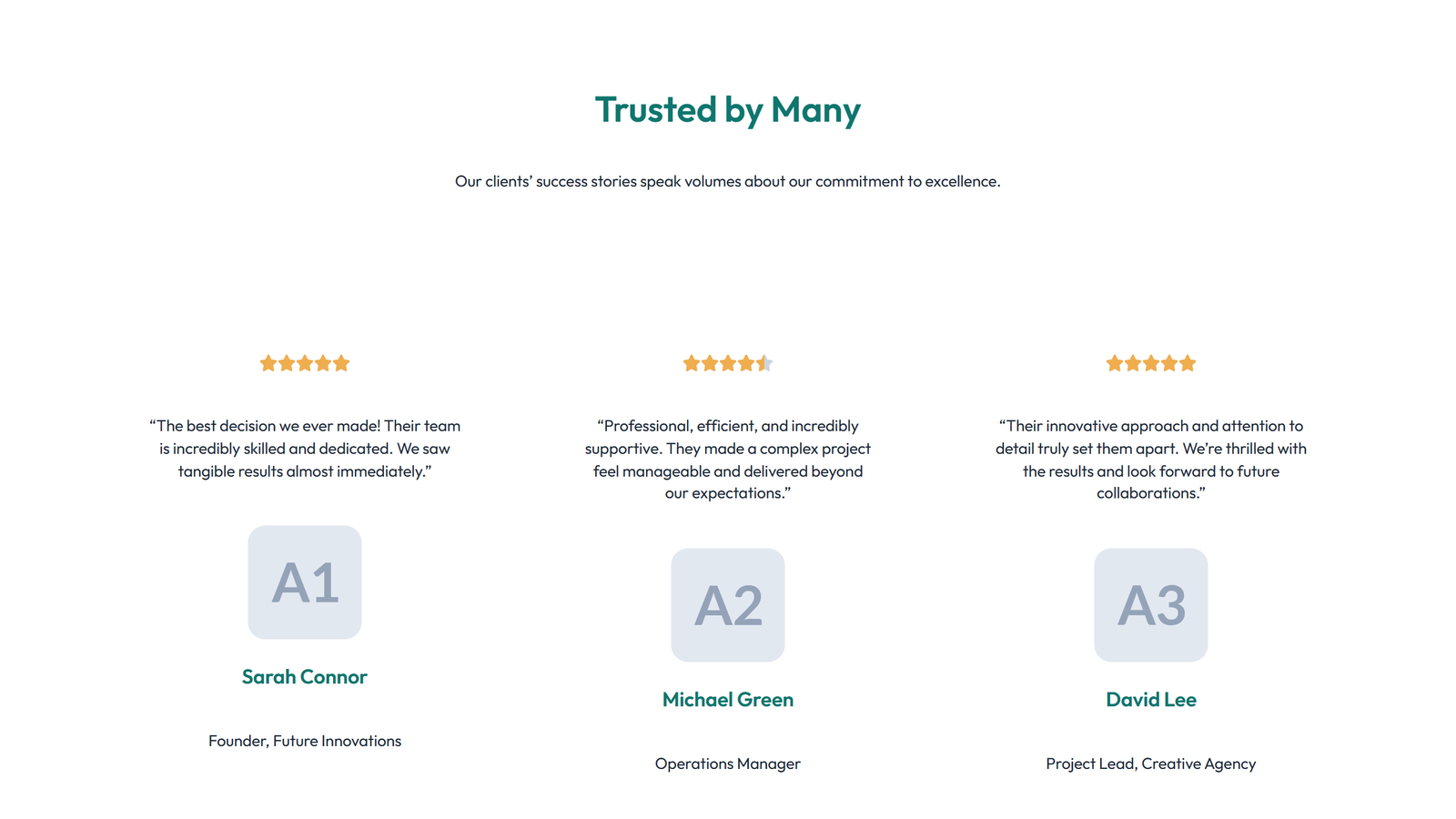 Social Proof Layout Style 3 3 - Elementor component