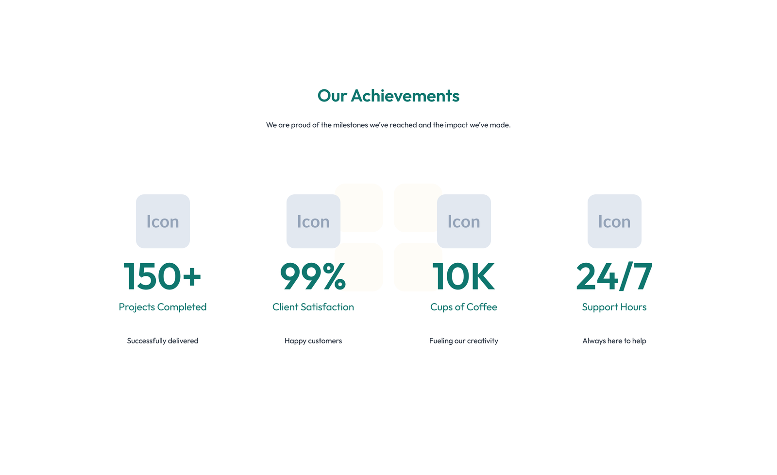 Stats Layout Style 4 - Elementor component