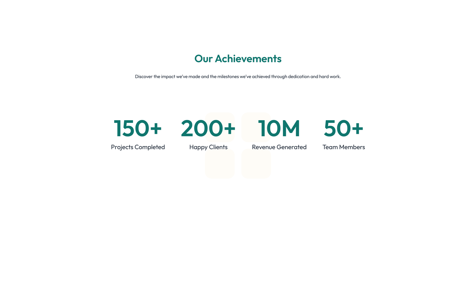 Screenshot of Stats Layout Style 4 2 - Elementor Stats / Counters component