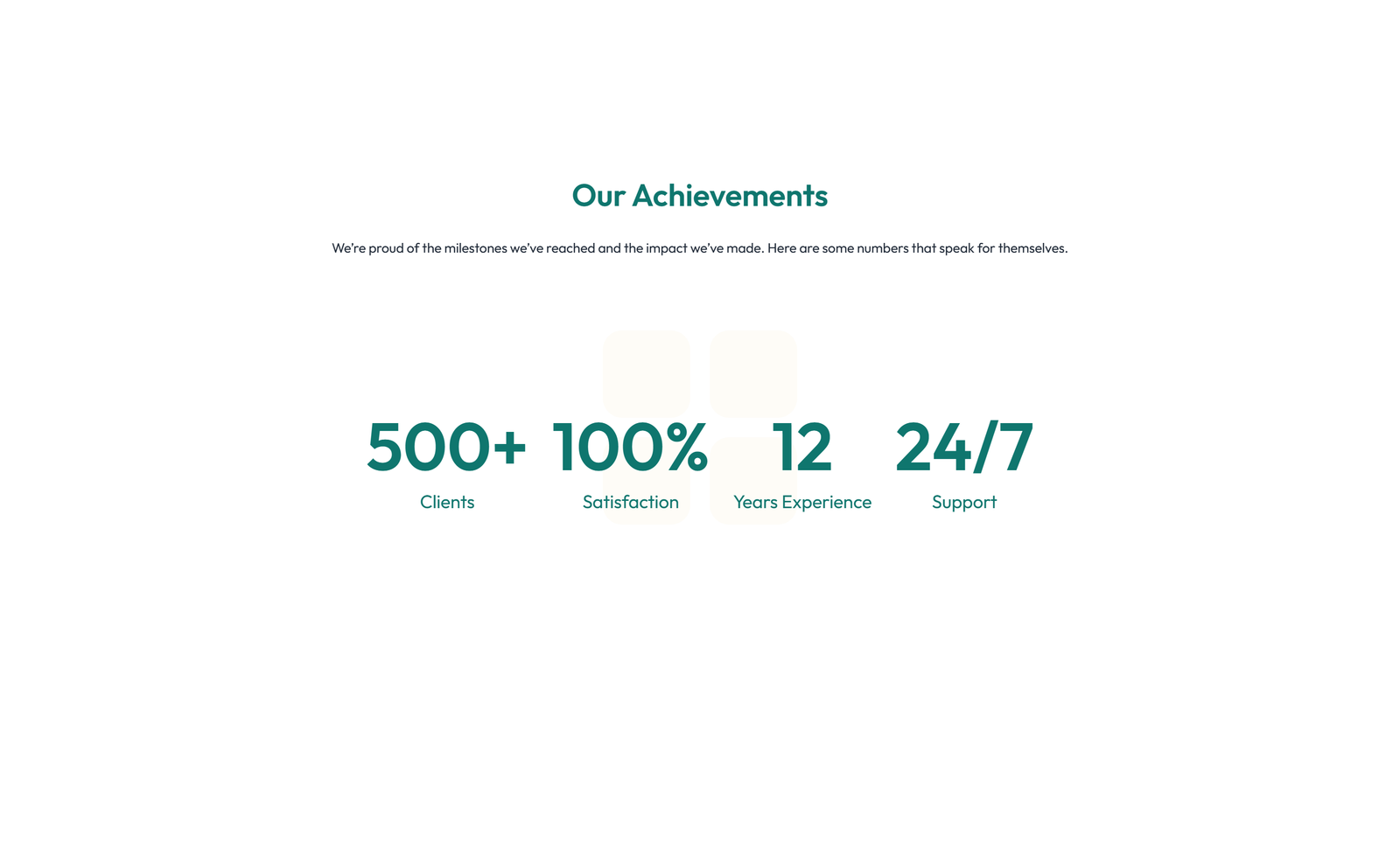 Screenshot of Stats Layout Style 4 4 - Elementor Stats / Counters component