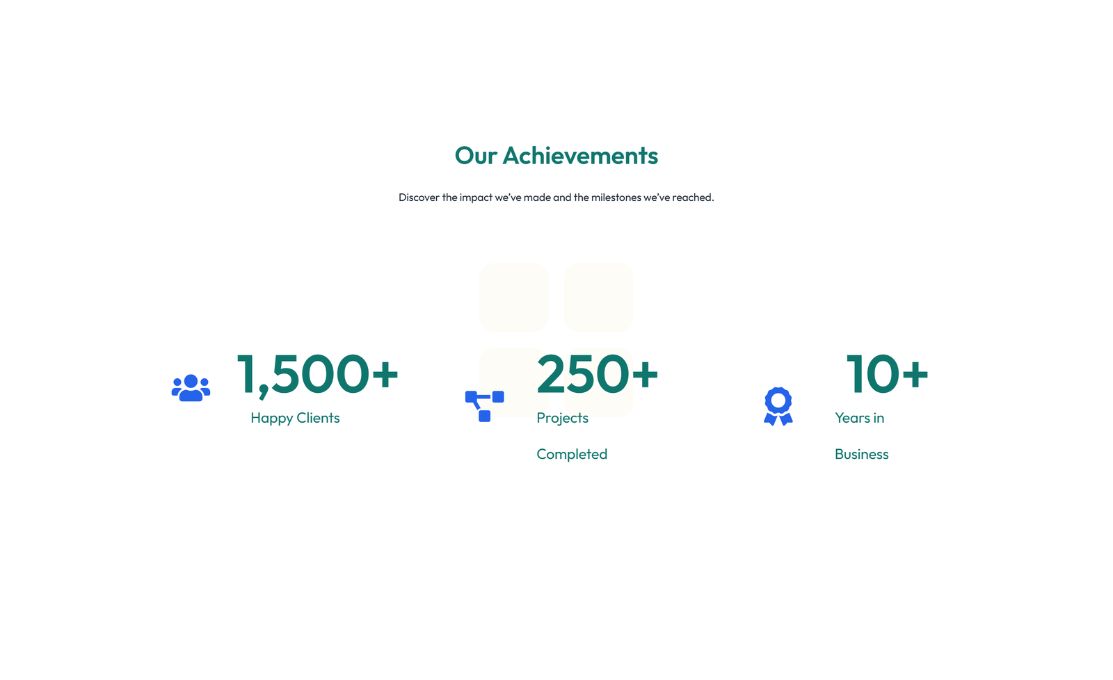 Screenshot of Stats Layout Style 5 4 - Elementor Stats / Counters component