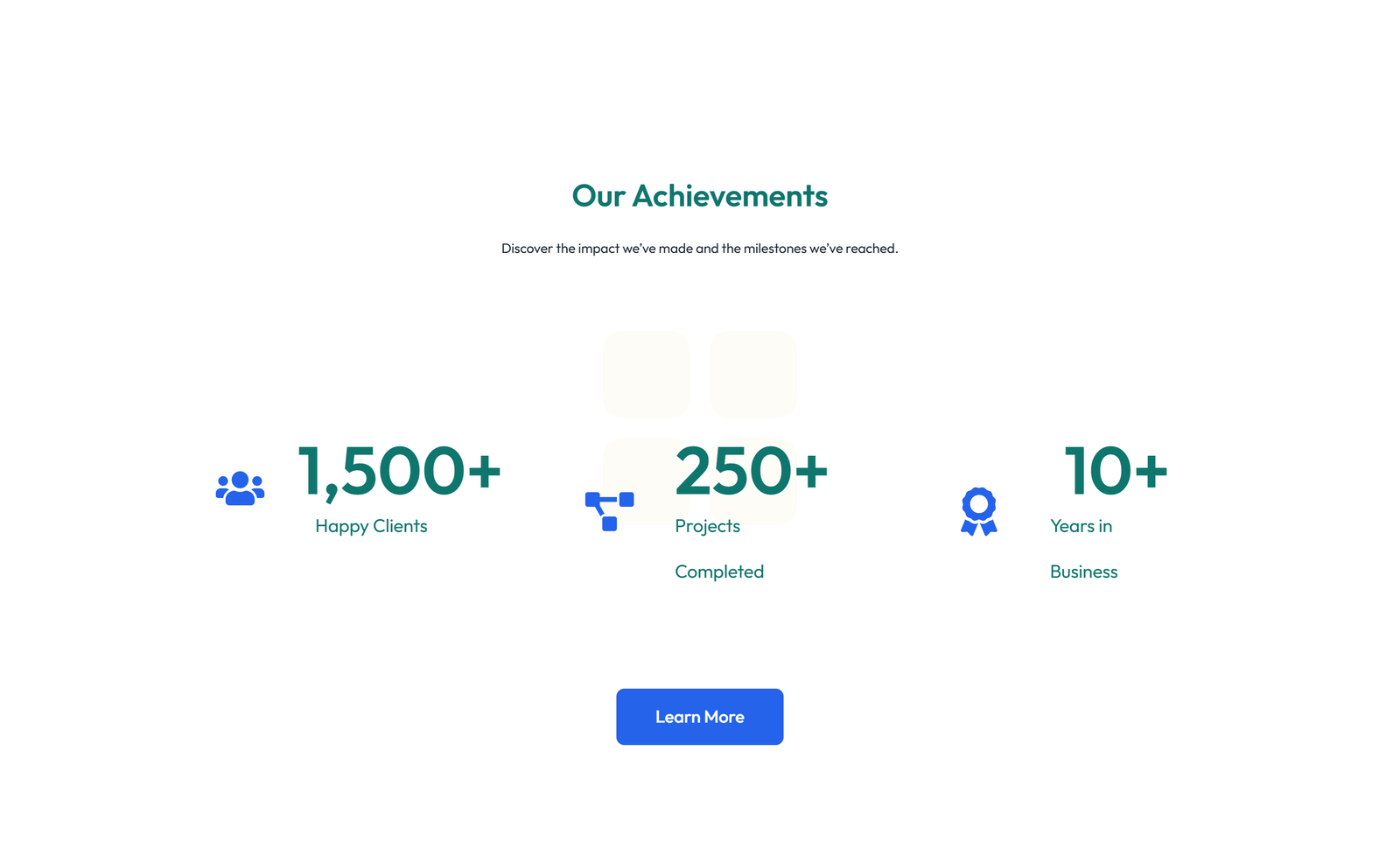 Screenshot of Stats Layout Style 6 4 - Elementor Stats / Counters component