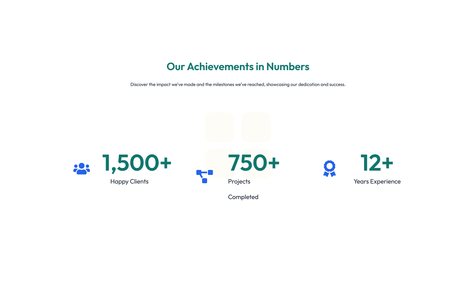 Screenshot of Stats Layout Style 5 5 - Elementor Stats / Counters component