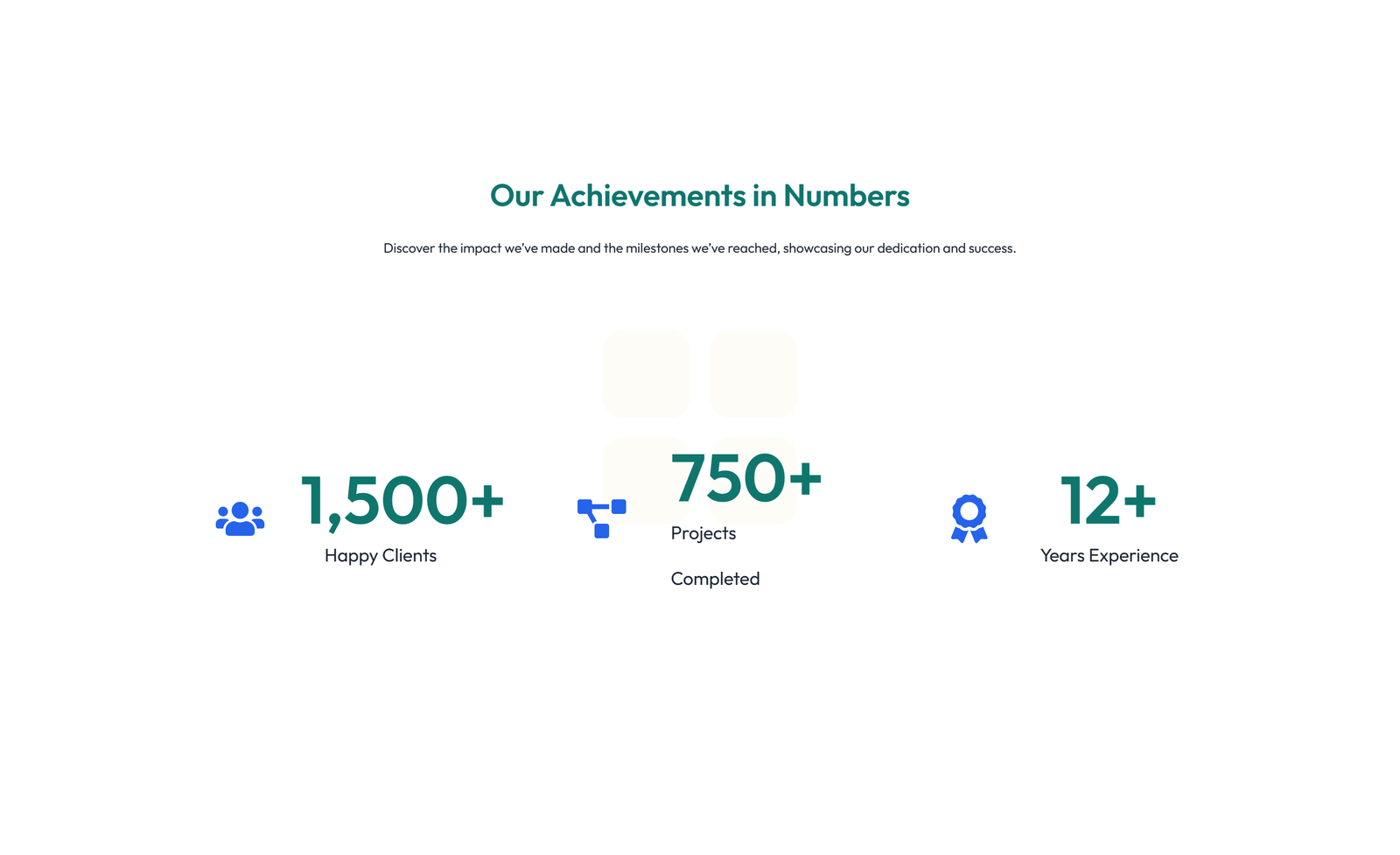 Screenshot of Stats Layout Style 6 5 - Elementor Stats / Counters component