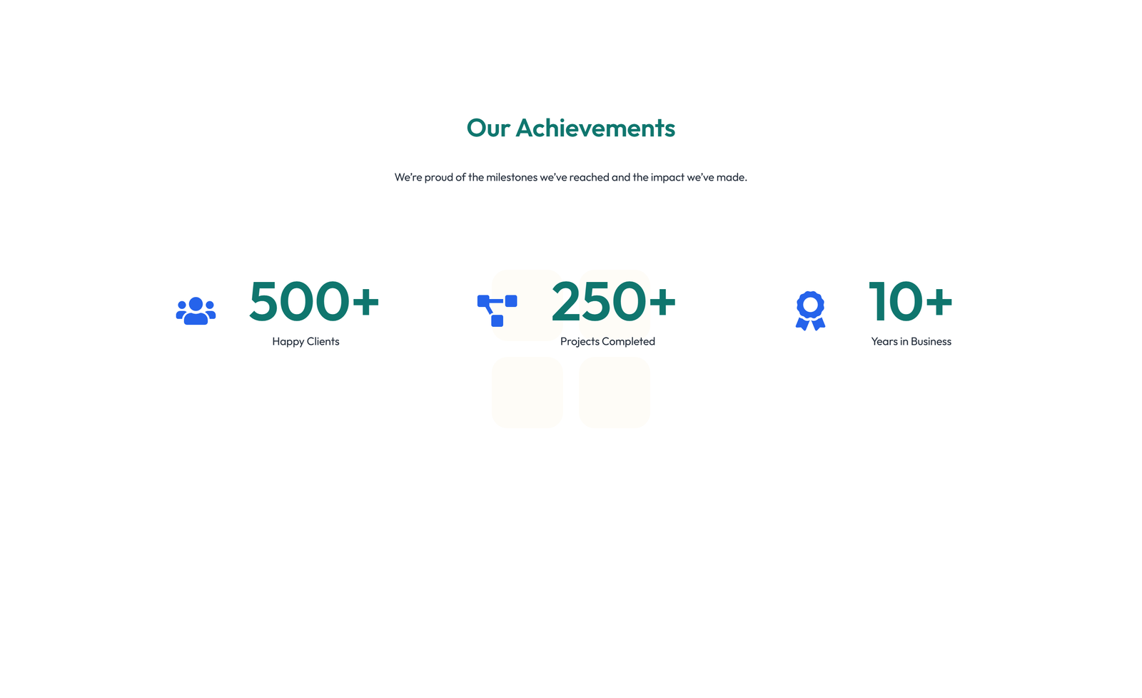 Screenshot of Stats Layout Style 1 8 - Elementor Stats / Counters component