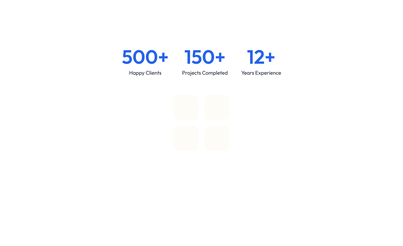 Screenshot of Stats Layout Style 1 43 - Elementor Stats / Counters component