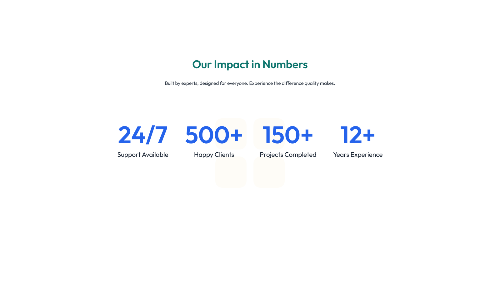 Screenshot of Stats Layout Style 6 44 - Elementor Stats / Counters component