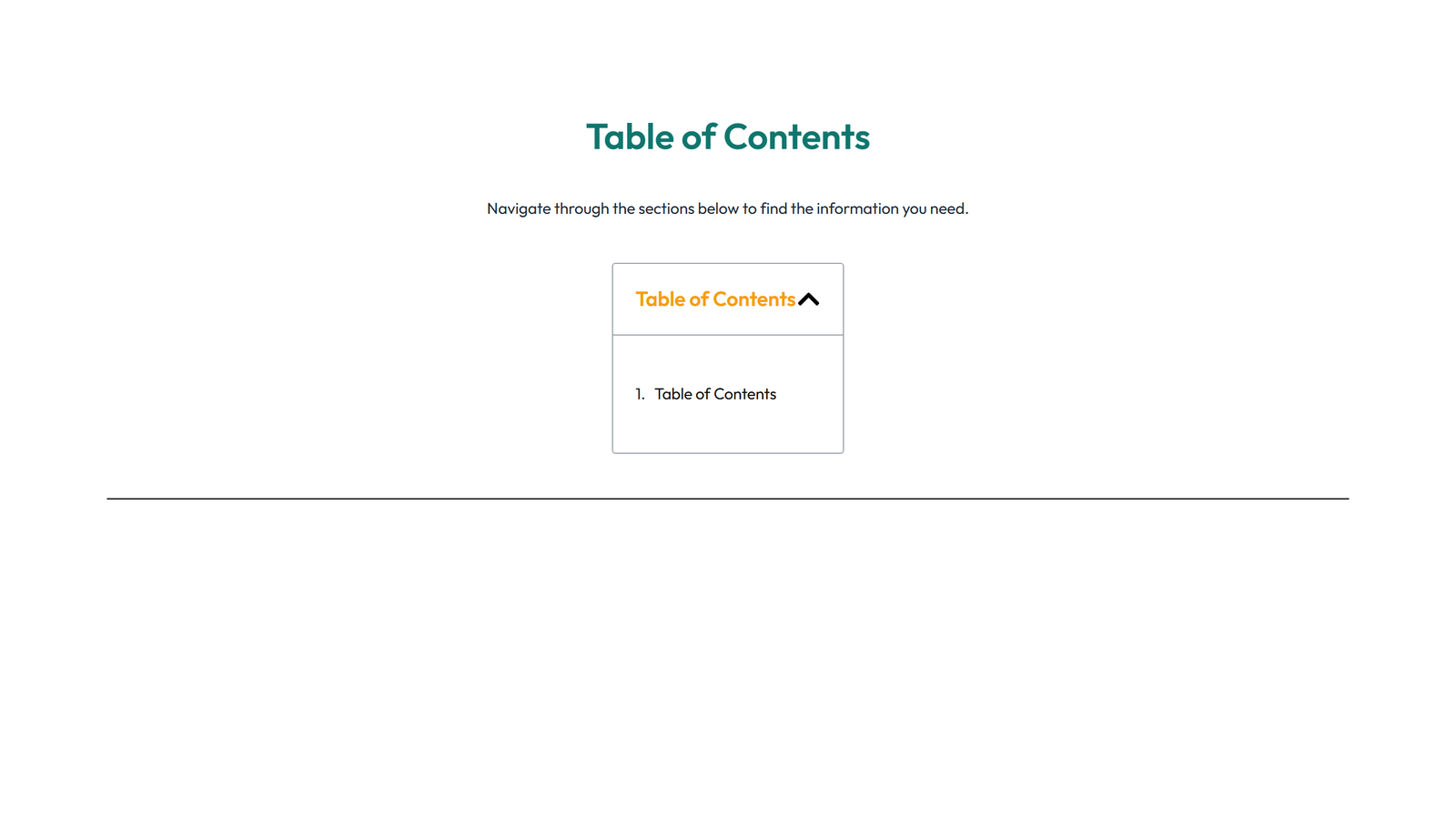 Screenshot of Table of Contents Layout Style 2 7 - Elementor Table of Contents component