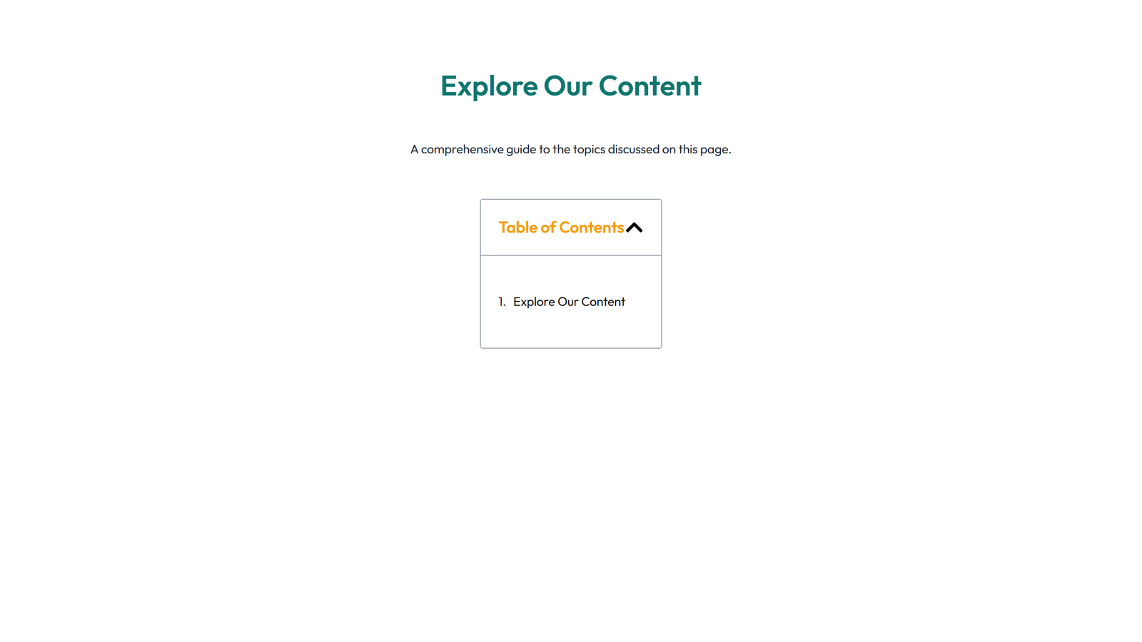 Screenshot of Table of Contents Layout Style 3 8 - Elementor Table of Contents component