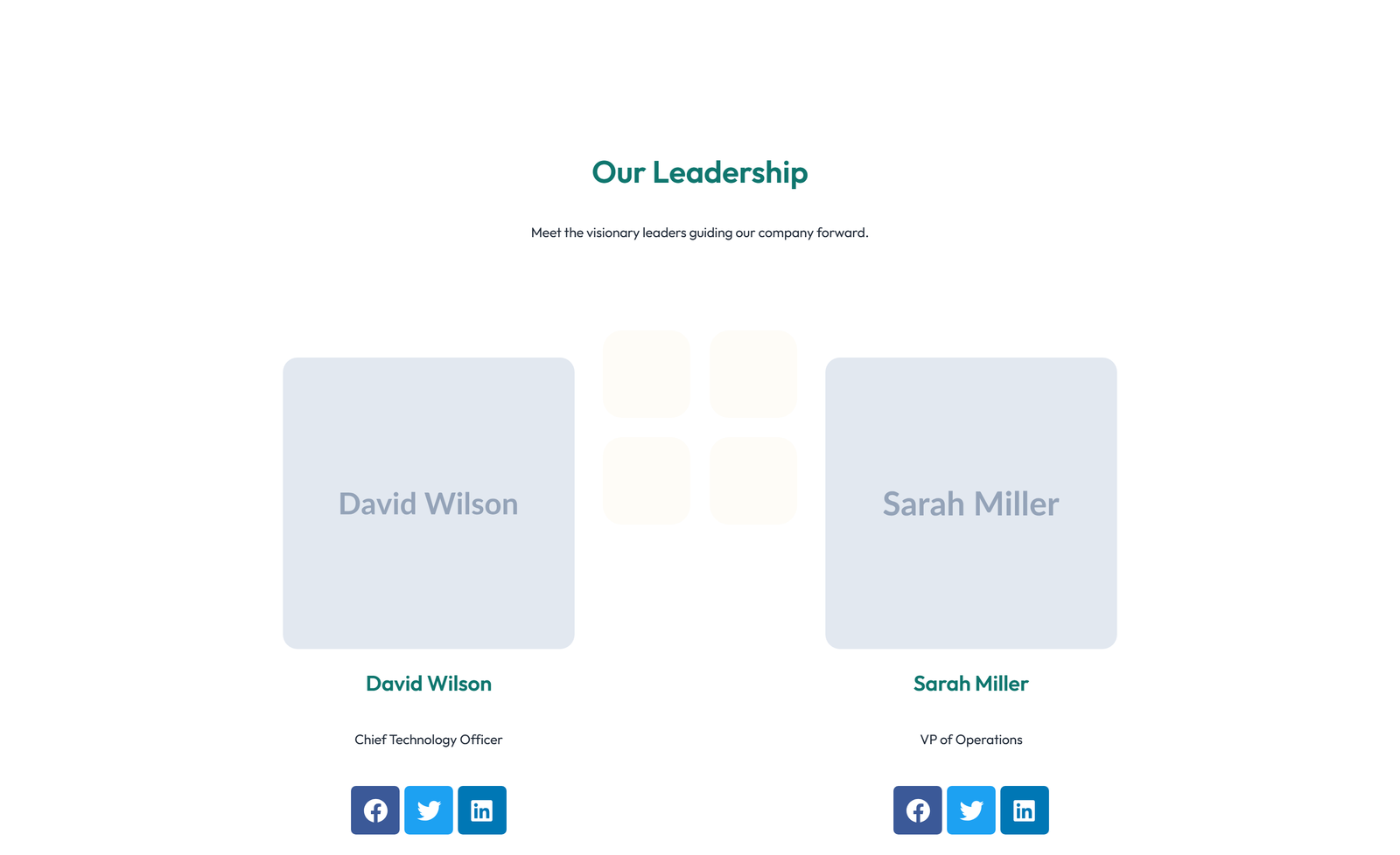 Team with 3-column Team Cards with Social 10 - Elementor component