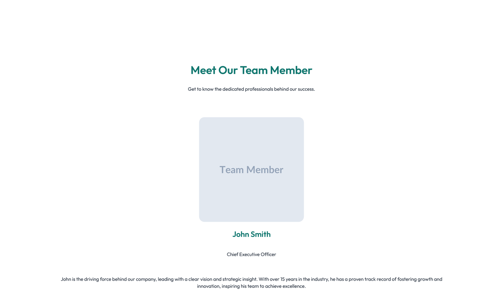 Team with 4-column Team Cards 41 - Elementor component
