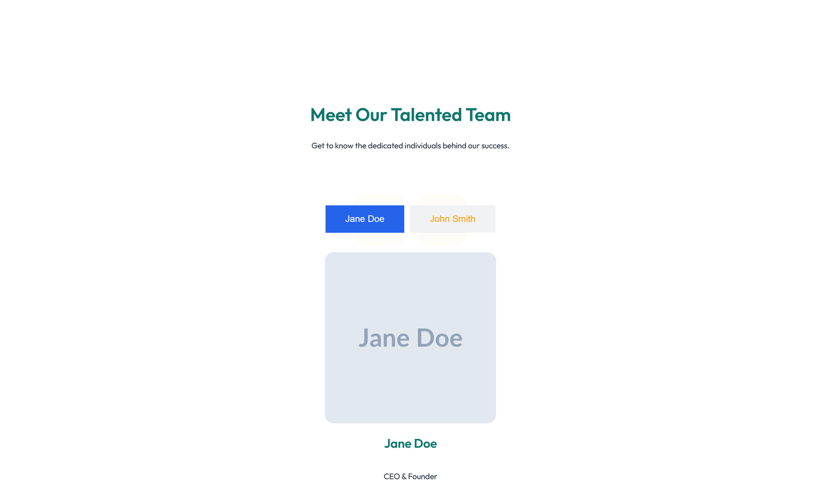 Team with 3-column Team Cards with Social 44 - Elementor component