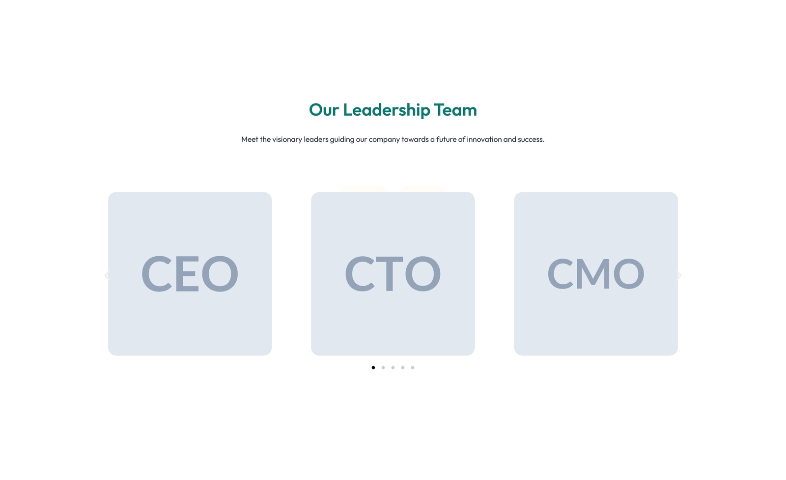 Team with 4-column Team Cards 59 - Elementor component