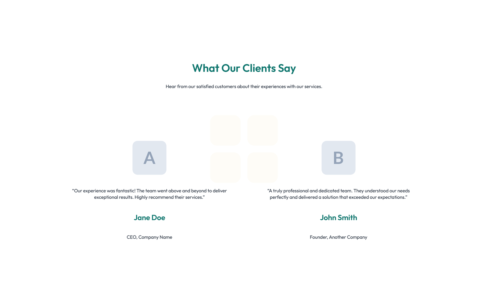 Screenshot of Testimonial with Reviews Widget with Heading 5 - Elementor Testimonial Sections component