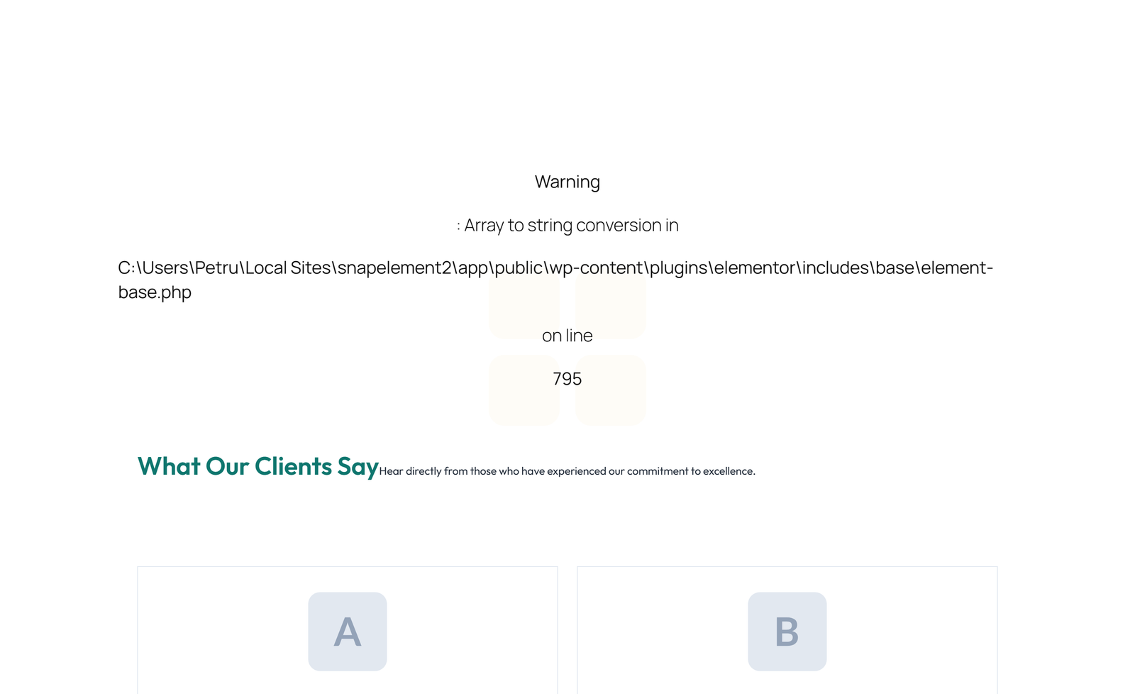 Screenshot of Testimonial with 3-column Rating, Quote Cards 6 - Elementor Testimonial Sections component