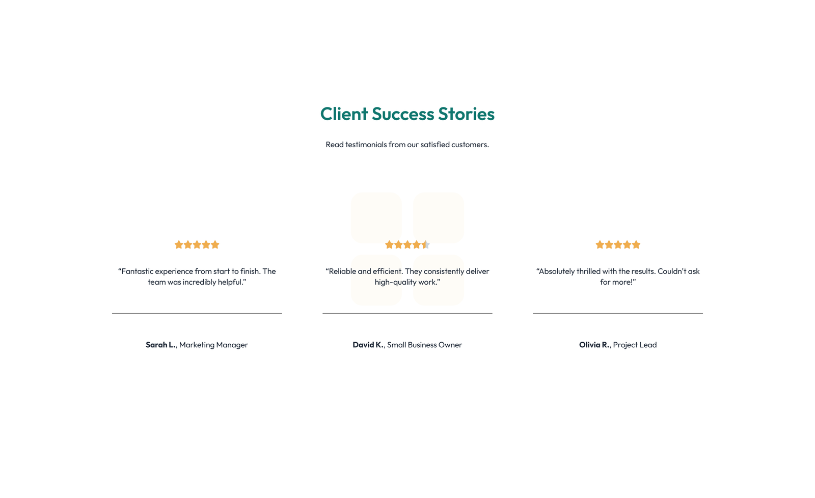 Screenshot of Testimonial with Carousel with Heading 12 - Elementor Testimonial Sections component