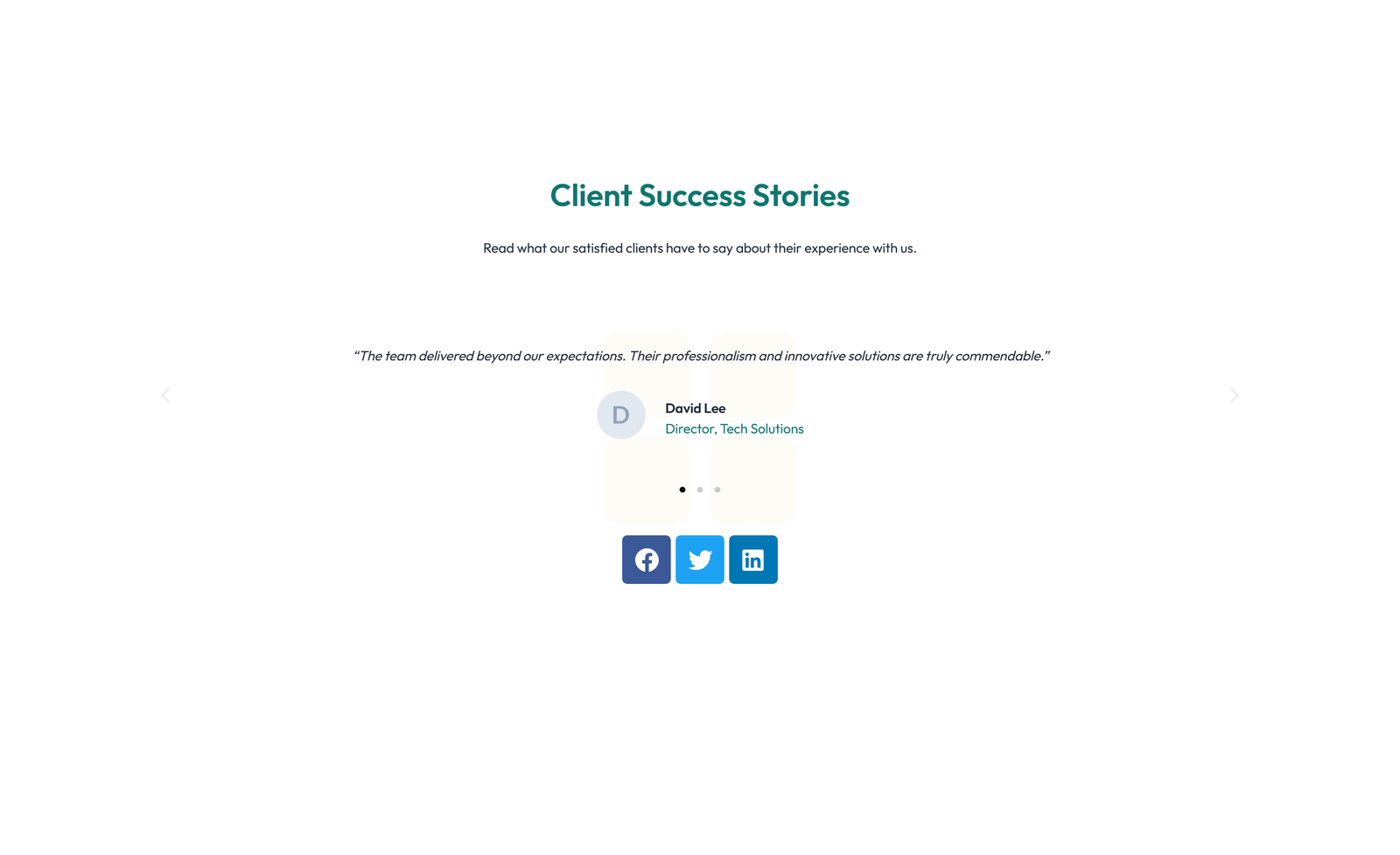 Screenshot of Testimonial with Reviews Widget with Heading 35 - Elementor Testimonial Sections component