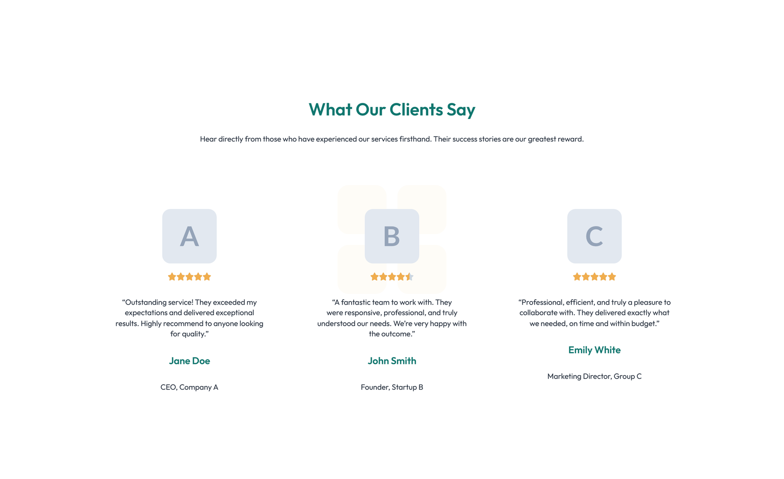 Testimonial with Carousel with Heading 37 - Elementor component