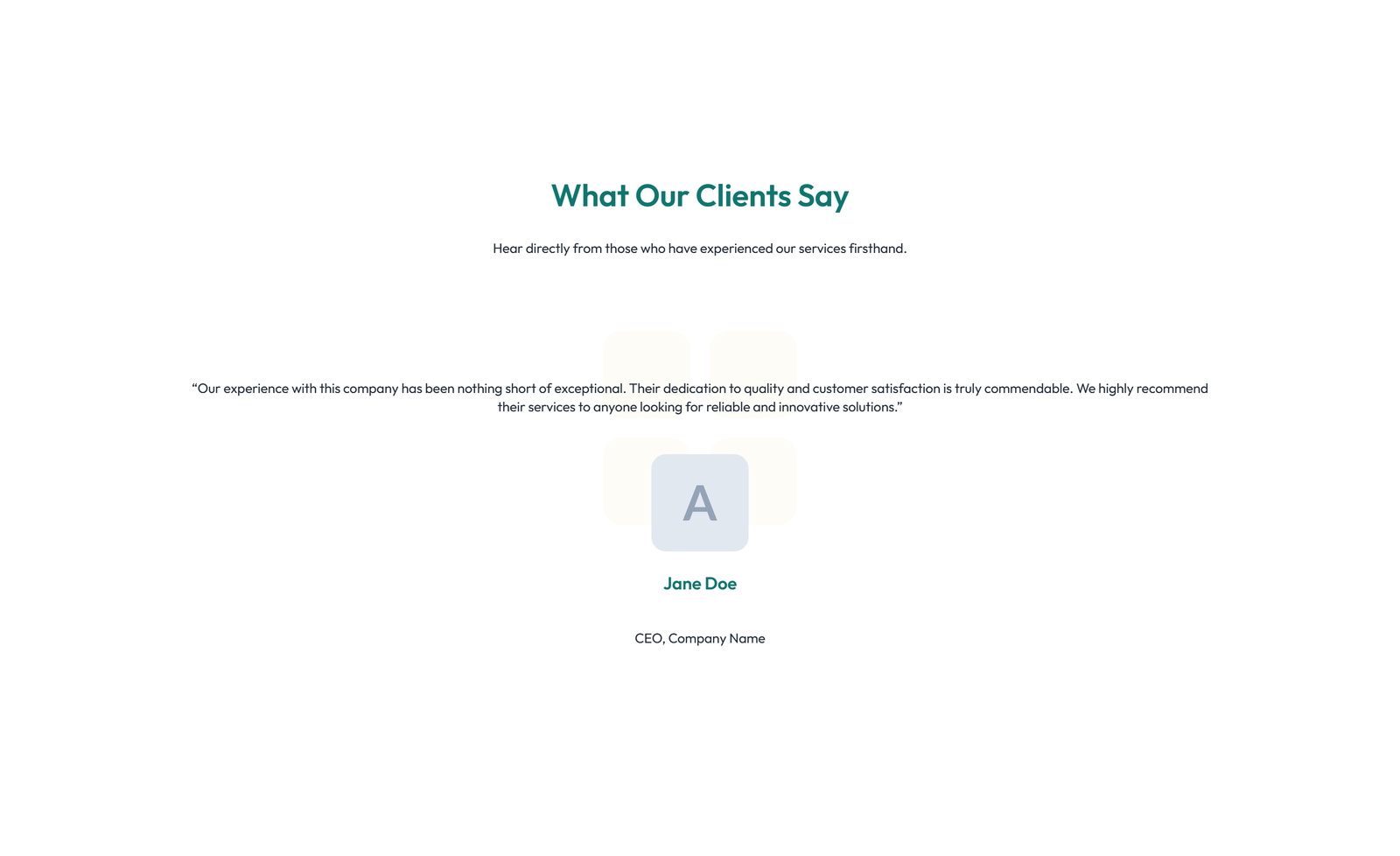Screenshot of Testimonial with Reviews Widget with Heading 47 - Elementor Testimonial Sections component