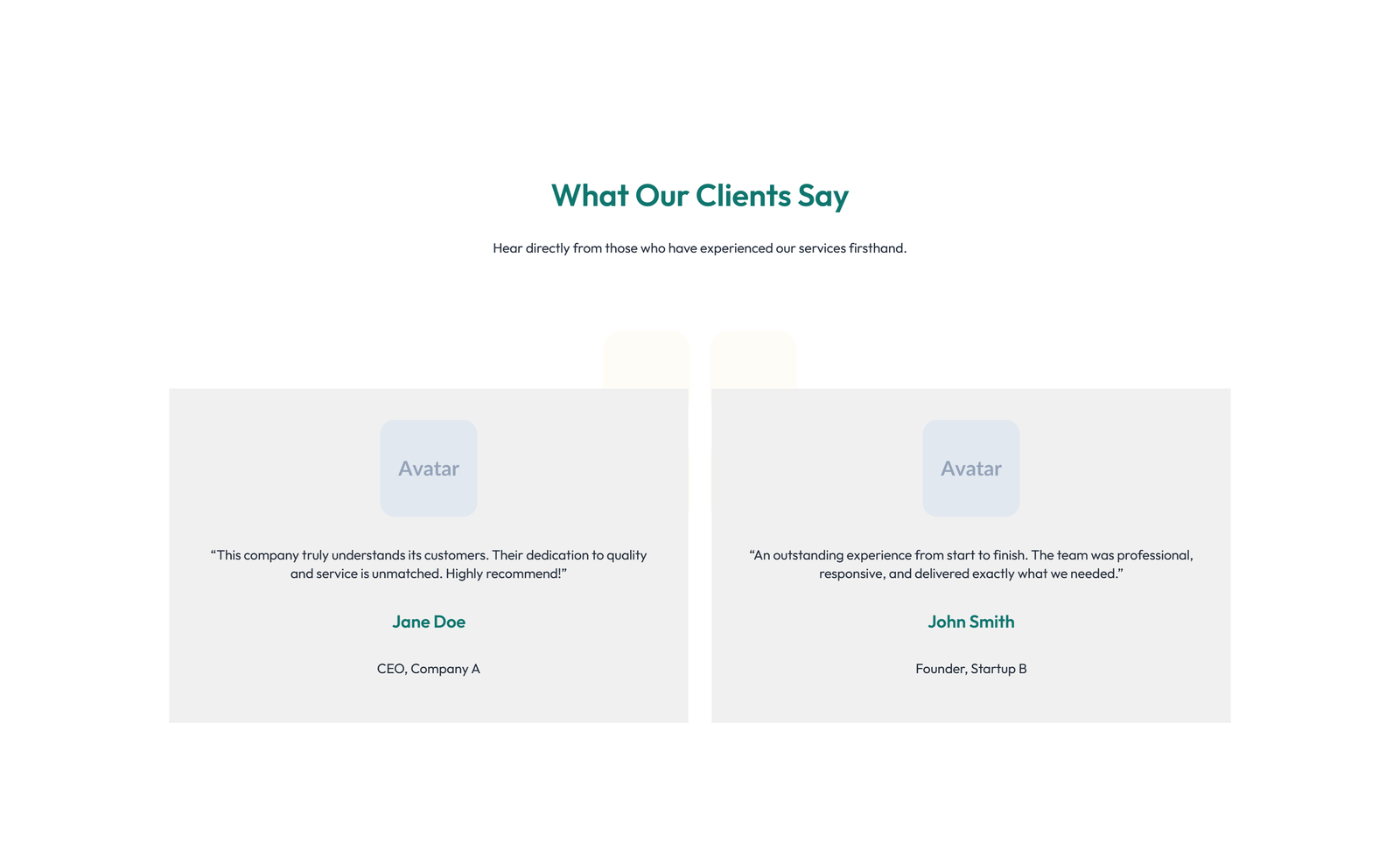 Testimonial with 3-column Rating, Quote Cards 51 - Elementor component