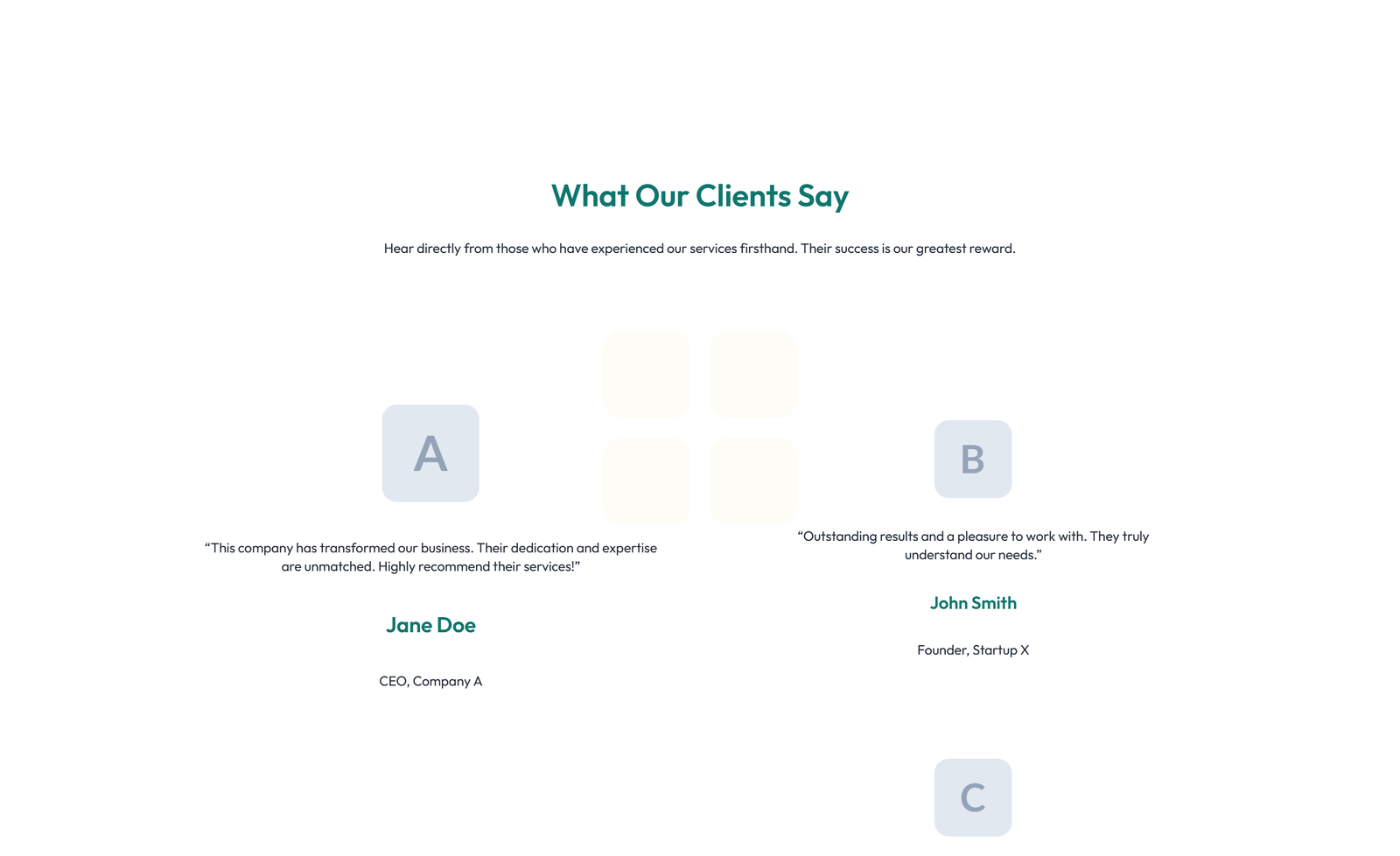 Screenshot of Testimonial with Reviews Widget with Heading 59 - Elementor Testimonial Sections component