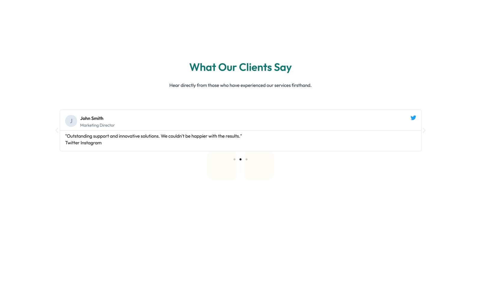 Screenshot of Testimonial with Reviews Widget with Heading 70 - Elementor Testimonial Sections component