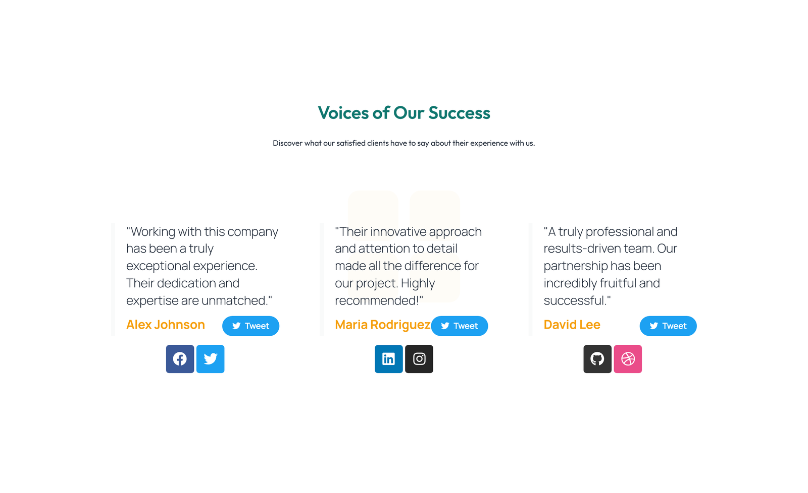 Testimonial with Carousel with Heading 71 - Elementor component