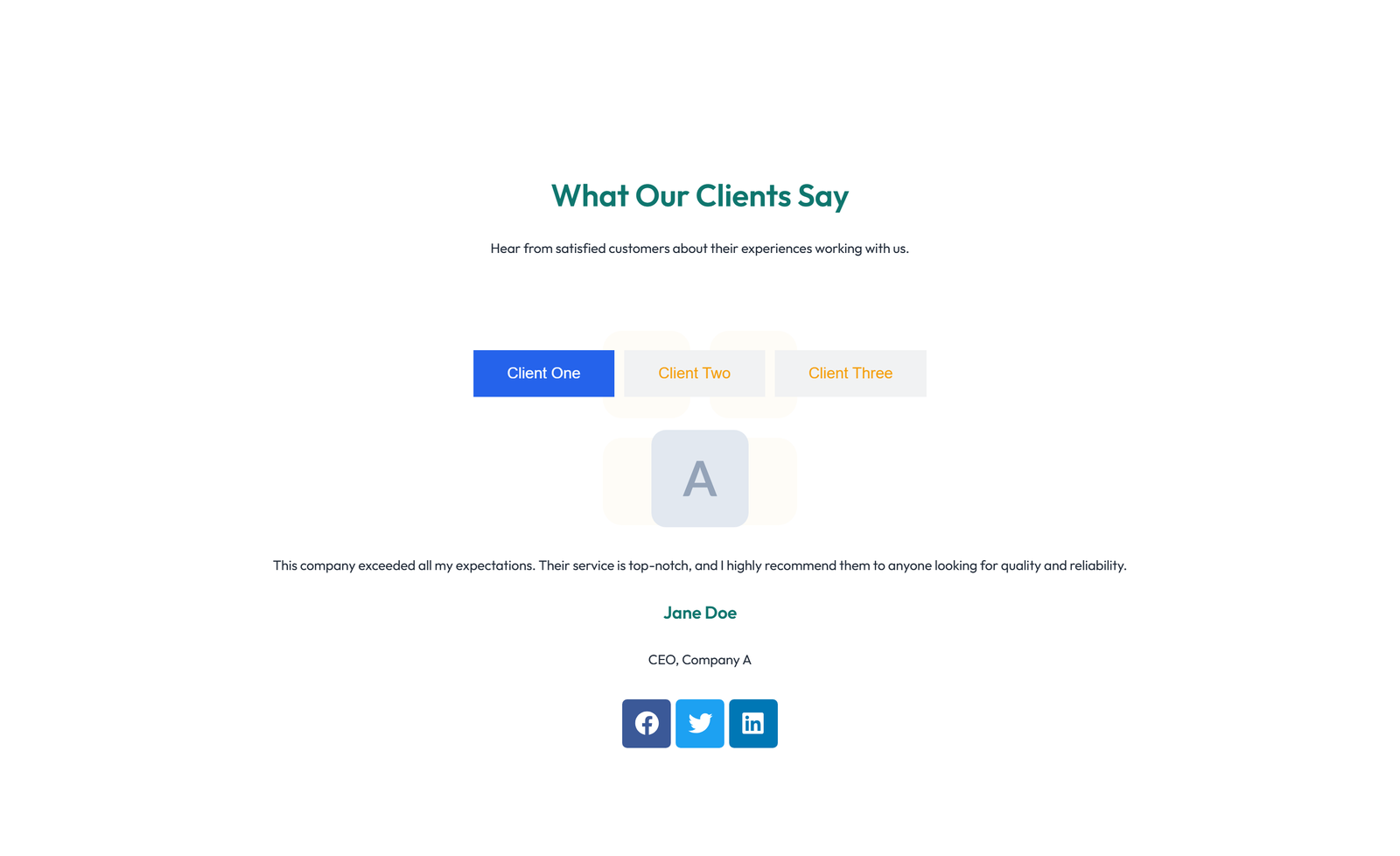 Screenshot of Testimonial with Reviews Widget with Heading 77 - Elementor Testimonial Sections component