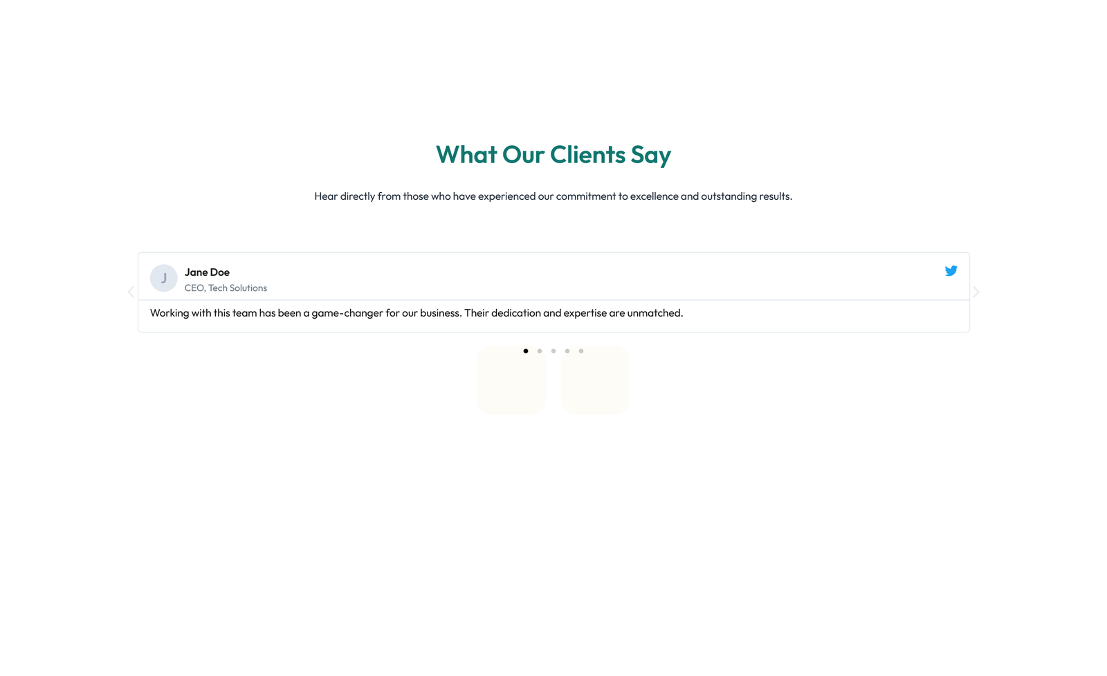 Screenshot of Testimonial with Reviews Widget with Heading 79 - Elementor Testimonial Sections component
