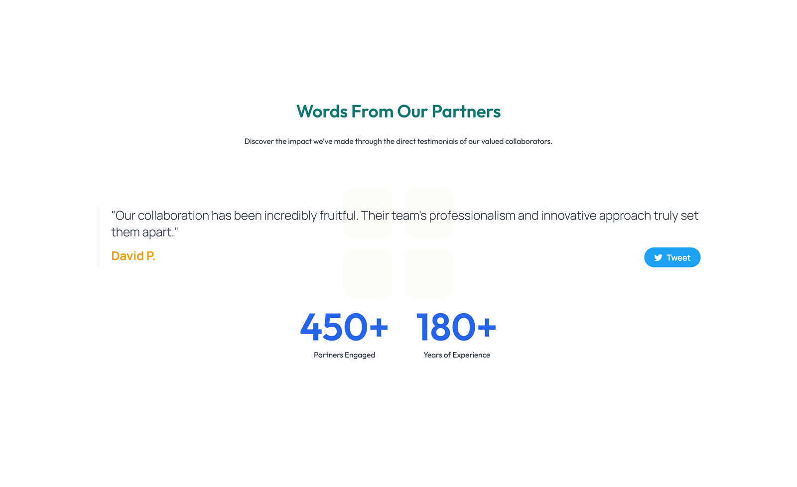 Screenshot of Testimonial with Carousel with Heading 83 - Elementor Testimonial Sections component