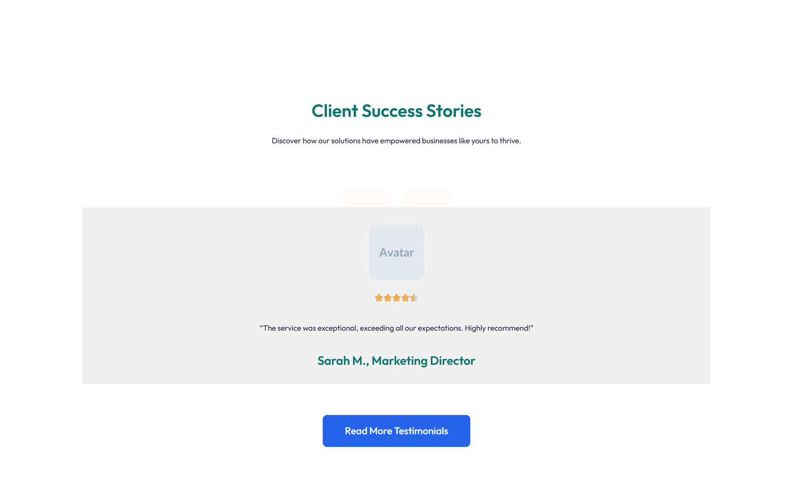 Testimonial with Carousel with Heading 85 - Elementor component