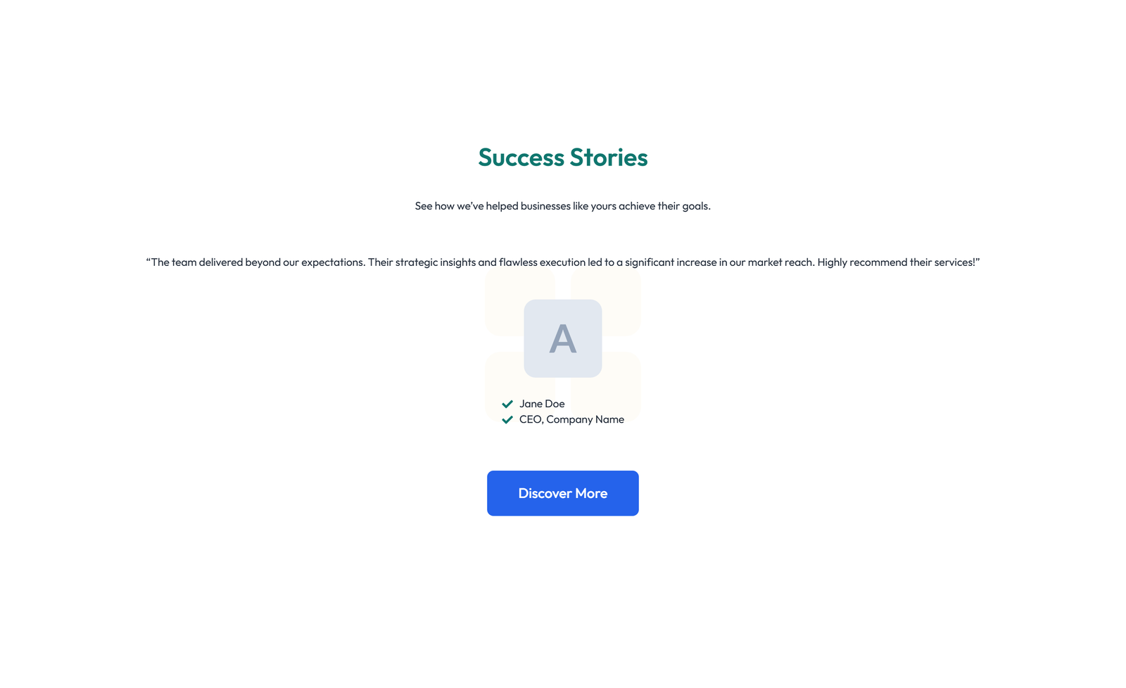 Screenshot of Testimonial with 3-column Rating, Quote Cards 87 - Elementor Testimonial Sections component