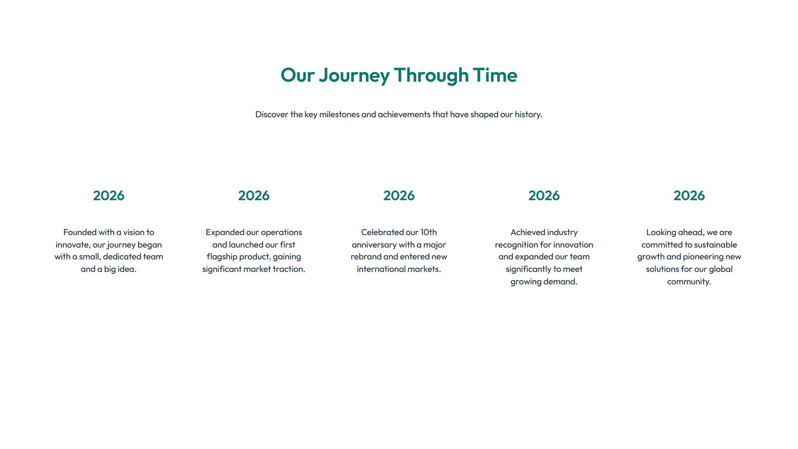 Timeline Layout Style 6 6 - Elementor component
