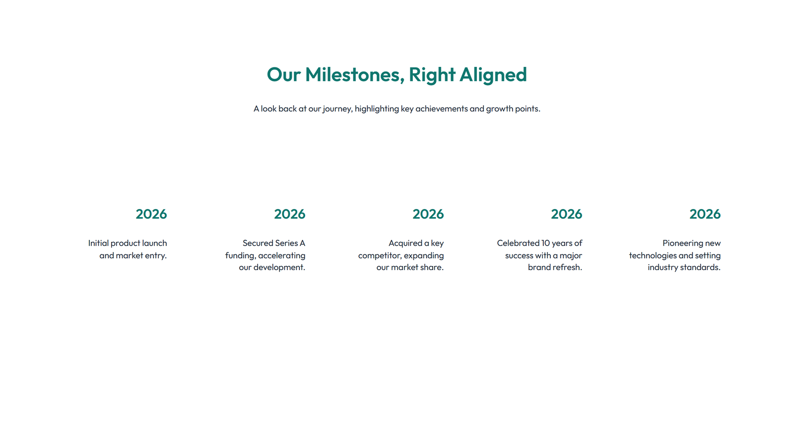 Screenshot of Timeline Layout Style 3 7 - Elementor Timeline / History component