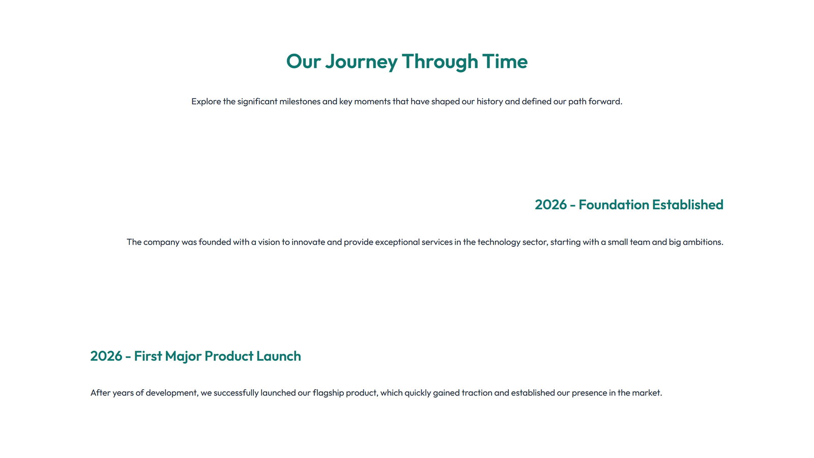 Timeline Layout Style 2 9 - Elementor component