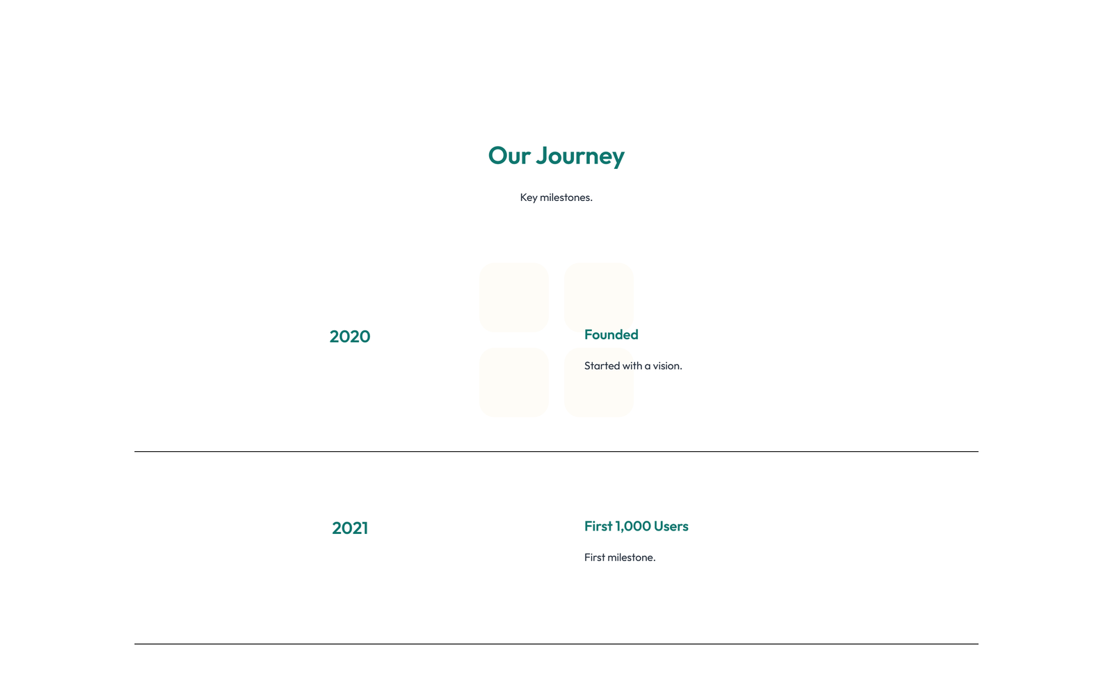 Screenshot of Timeline Layout Style 5 31 - Elementor Timeline / History component