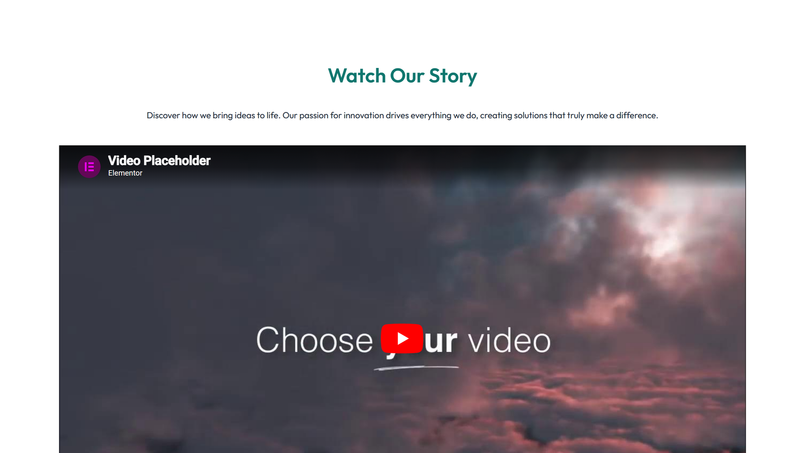 Video Layout Style 3 2 - Elementor component
