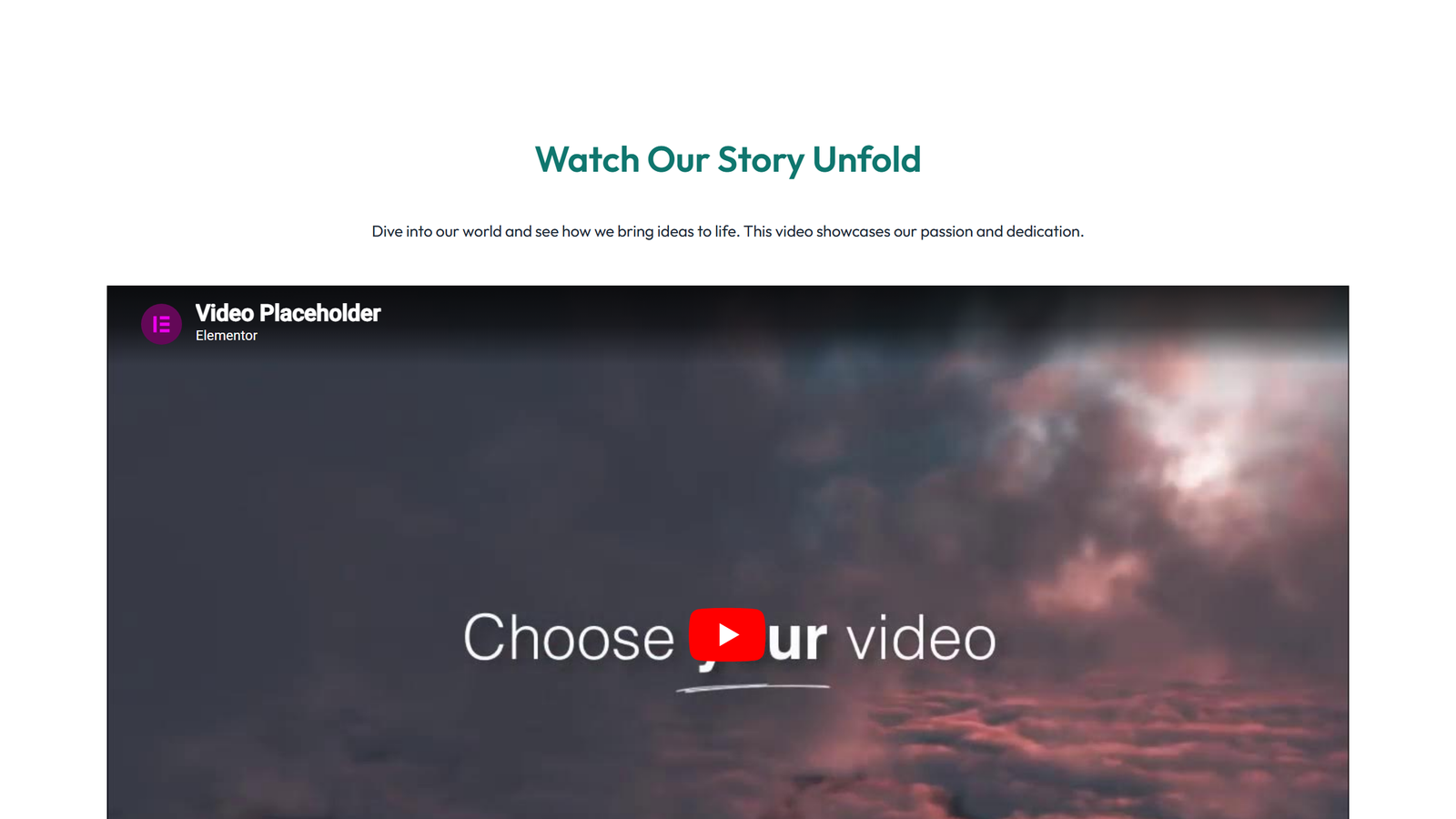 Video Layout Style 5 2 - Elementor component