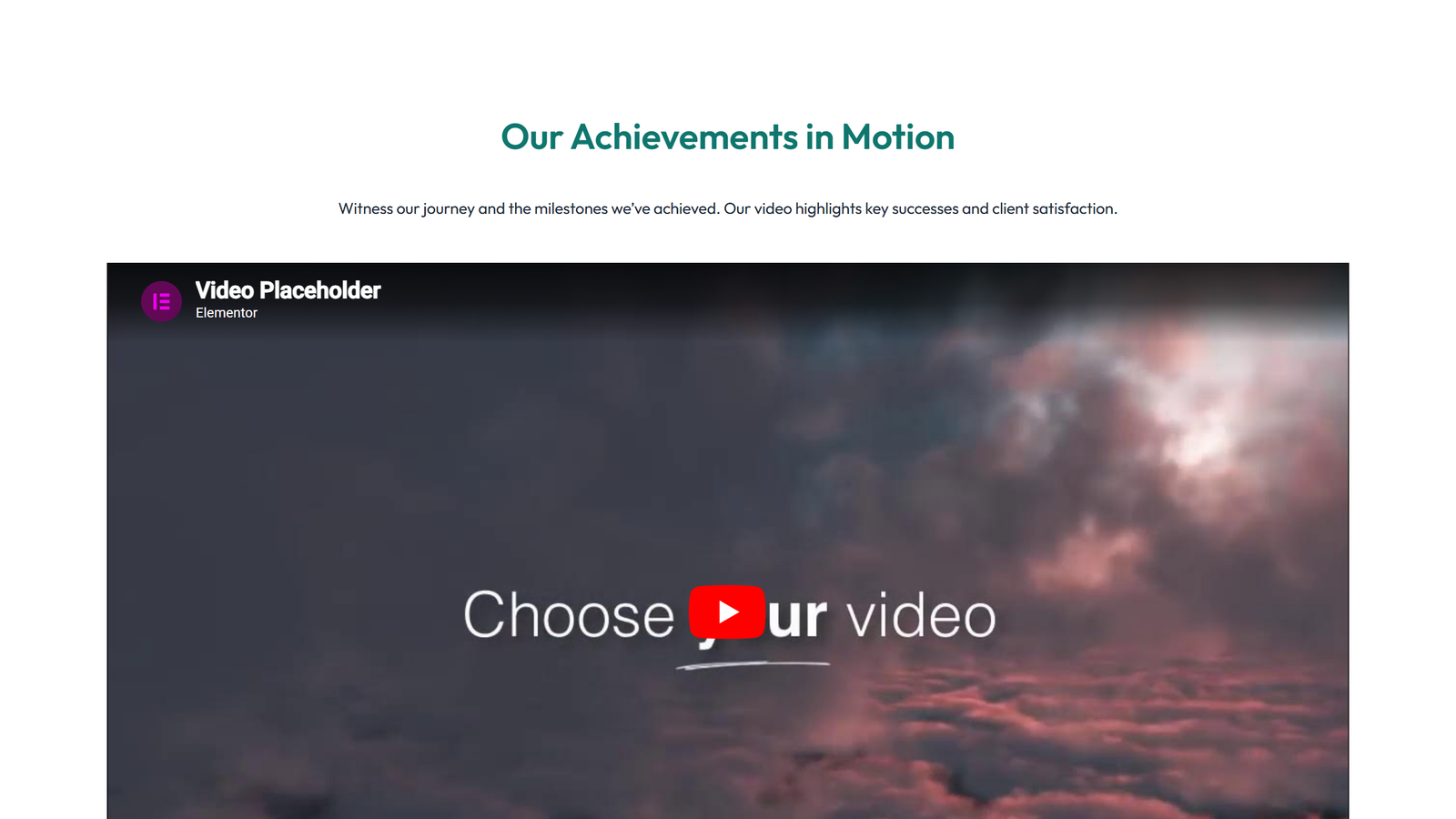 Video Layout Style 1 3 - Elementor component